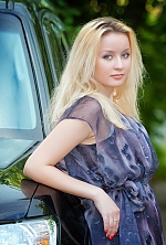 Ukrainian mail order bride Kseniya from Lugansk with blonde hair and blue eye color - image 3