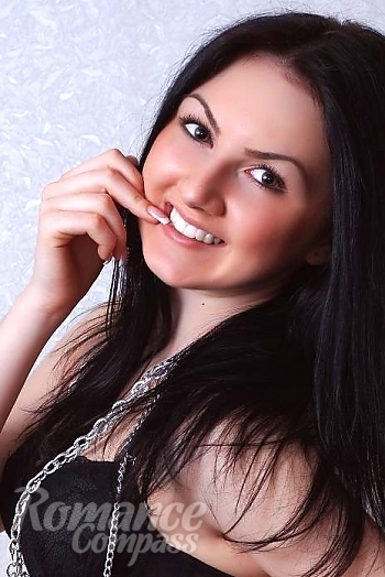 Ukrainian mail order bride Olga from Cherkassy with brunette hair and green eye color - image 1