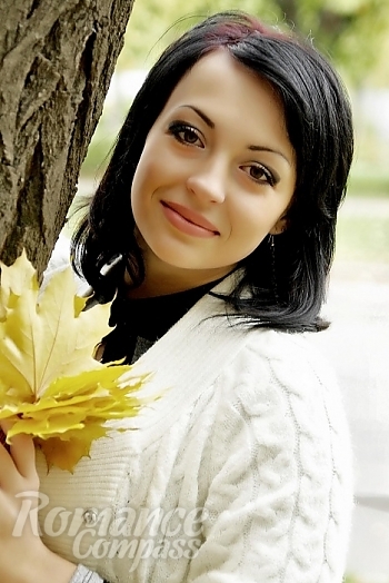 Ukrainian mail order bride Varvara from Nikolaev with black hair and brown eye color - image 1