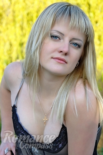 Ukrainian mail order bride Svetlana from Kharkov with blonde hair and blue eye color - image 1