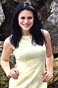 Ukrainian girl Olga ,21 years old with green eyes and black hair.