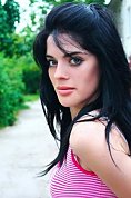 Ukrainian girl Eugenia,23 years old with blue eyes and black hair.
