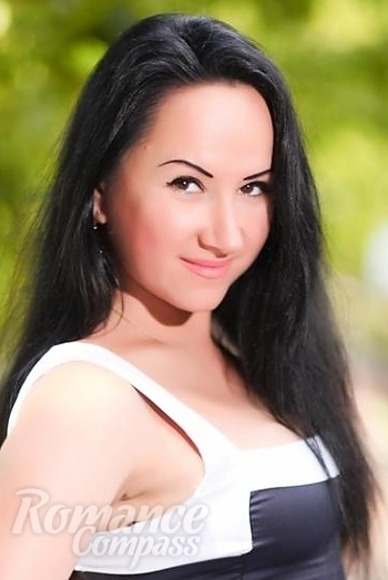 Ukrainian mail order bride Elena from Nikolaev with black hair and brown eye color - image 1