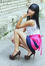 Ukrainian mail order bride Yana from Zaporozhye with black hair and green eye color - image 3