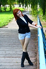Ukrainian mail order bride Larisa from Kiev with red hair and blue eye color - image 3