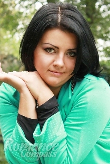 Ukrainian mail order bride Elena from Sevastopol with black hair and green eye color - image 1