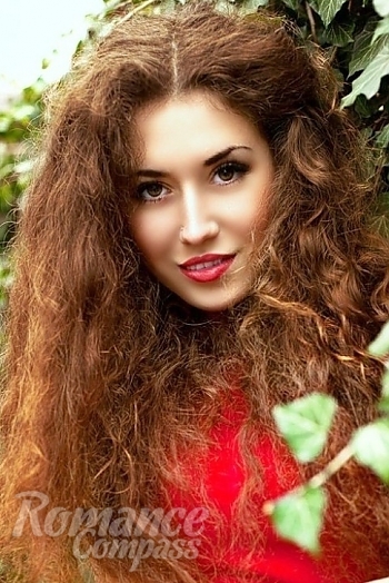 Ukrainian mail order bride Anna from Nikolaev with light brown hair and hazel eye color - image 1