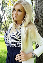 Ukrainian mail order bride Anastasia from Kiev with blonde hair and blue eye color - image 3