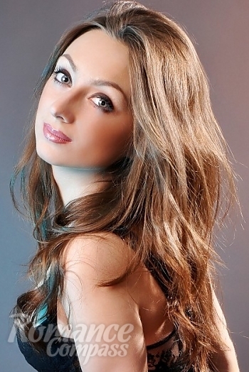 Ukrainian mail order bride Marina from Kharkov with light brown hair and blue eye color - image 1