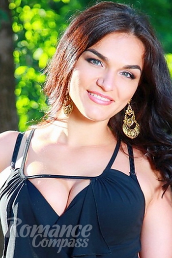Ukrainian mail order bride Ekaterina from Odessa with brunette hair and grey eye color - image 1