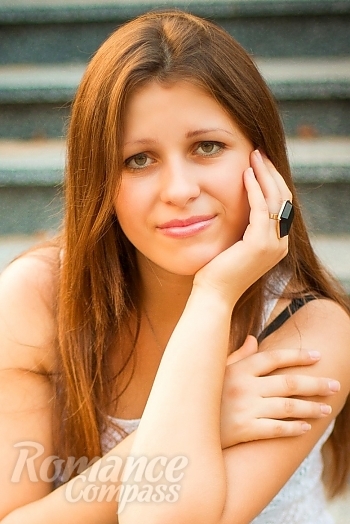 Ukrainian mail order bride Svetlana from Nikolaev with light brown hair and green eye color - image 1