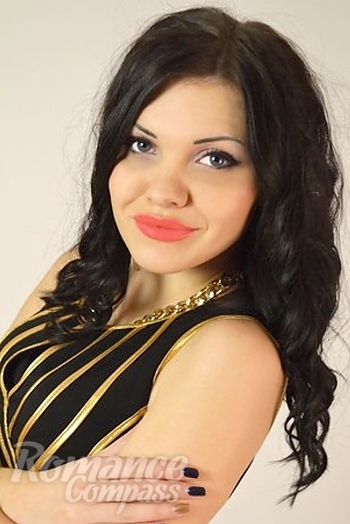 Ukrainian mail order bride Anna from Nikolaev with black hair and blue eye color - image 1