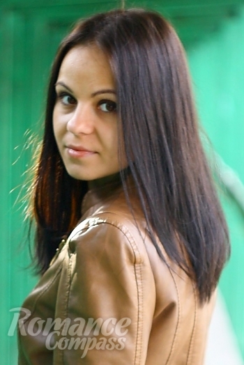 Ukrainian mail order bride Kristina from Odessa with brunette hair and black eye color - image 1
