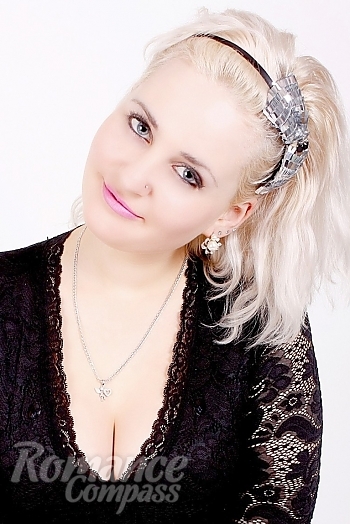 Ukrainian mail order bride Anastasia from Odessa with blonde hair and grey eye color - image 1