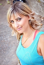 Ukrainian mail order bride Valentina from Nikolaev with blonde hair and green eye color - image 3
