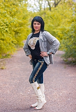 Ukrainian mail order bride Olga from Nikolaev with black hair and green eye color - image 3