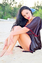 Ukrainian mail order bride Aliona from Kherson with black hair and green eye color - image 5