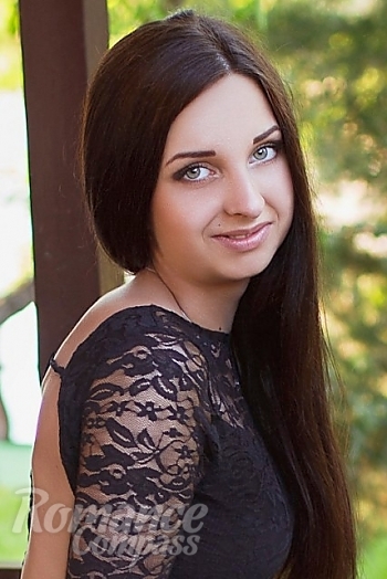 Ukrainian mail order bride Vladislava from Kharkov with black hair and grey eye color - image 1