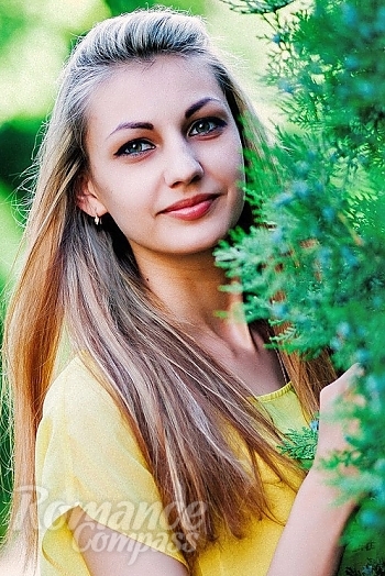 Ukrainian mail order bride Olga from Odessa with light brown hair and green eye color - image 1