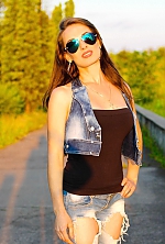Ukrainian mail order bride Marina from Dnipro with brunette hair and blue eye color - image 5