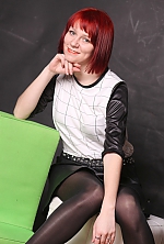 Ukrainian mail order bride Margarita from Kiev with red hair and green eye color - image 3