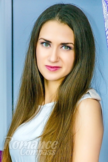 Ukrainian mail order bride Marina from Poltava with brunette hair and hazel eye color - image 1