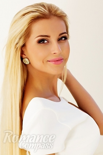 Ukrainian mail order bride Marina from Sumy with blonde hair and hazel eye color - image 1
