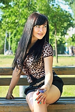 Ukrainian mail order bride Lydia from Lugansk with black hair and green eye color - image 4