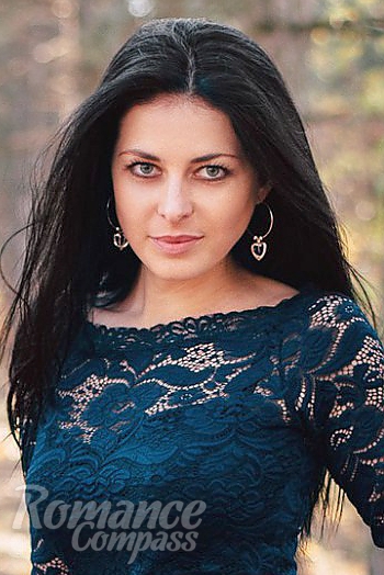 Ukrainian mail order bride Natali from Odessa with black hair and blue eye color - image 1