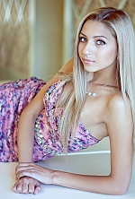 Ukrainian mail order bride Nadezhda from Nikolaev with blonde hair and green eye color - image 2