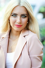 Ukrainian mail order bride Alyona from Kharkiv with blonde hair and blue eye color - image 2
