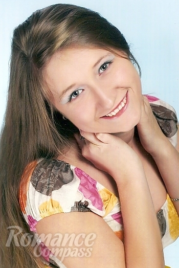 Ukrainian mail order bride Alesya from Dnipro with light brown hair and green eye color - image 1