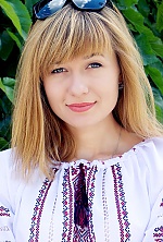 Ukrainian mail order bride Kristina from Kormylche with light brown hair and green eye color - image 4