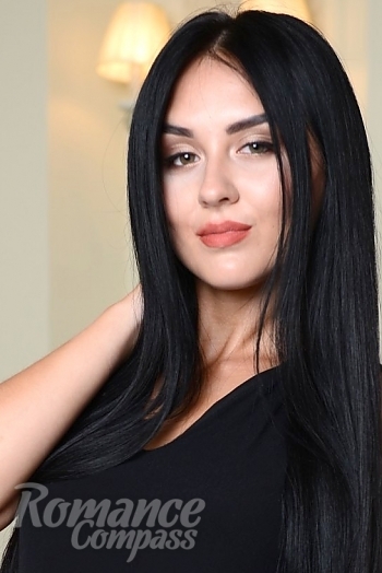 Ukrainian mail order bride Margo from Kyiv with black hair and brown eye color - image 1