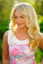 Ukrainian mail order bride Anna from Kiev with blonde hair and blue eye color - image 2