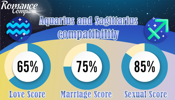 Aquarius and Sagittarius compatibility percentage