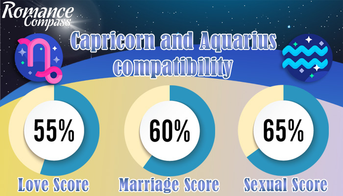 Capricorn and Aquarius compatibility percentage