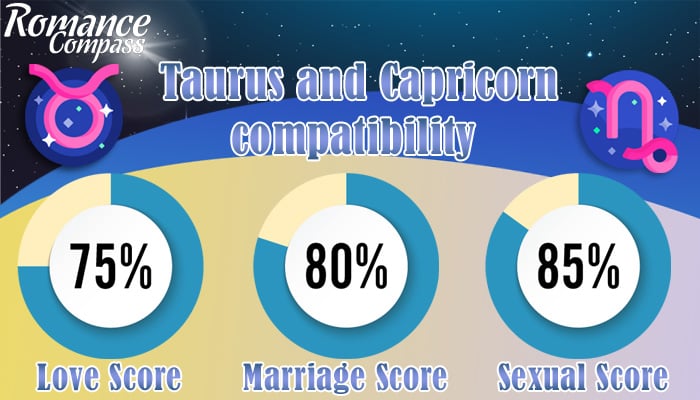 Taurus and Capricorn compatibility percentage