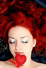 Ukrainian mail order bride Polina from Kerch with red hair and blue eye color - image 3