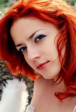 Ukrainian mail order bride Polina from Kerch with red hair and blue eye color - image 5