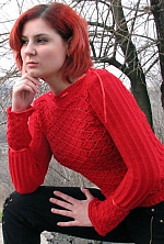 Ukrainian mail order bride Lina from Zaporozhye with red hair and brown eye color - image 3