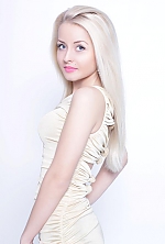 Ukrainian mail order bride Alisa from Kiev with blonde hair and blue eye color - image 3