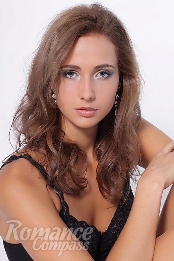 Ukrainian mail order bride Alexandra from Kiev with white grey hair and grey eye color - image 1