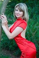 Ukrainian mail order bride Alena from Nikolaev with blonde hair and blue eye color - image 2