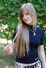 Ukrainian mail order bride Olga from Kharkov with light brown hair and blue eye color - image 3