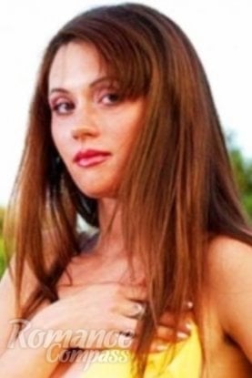 Ukrainian mail order bride Ella from Simferopol with light brown hair and hazel eye color - image 1