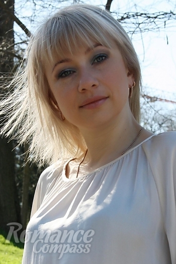 Ukrainian mail order bride Irina from Odessa with blonde hair and grey eye color - image 1