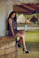 Ukrainian mail order bride Vitalina from Kherson with black hair and brown eye color - image 4