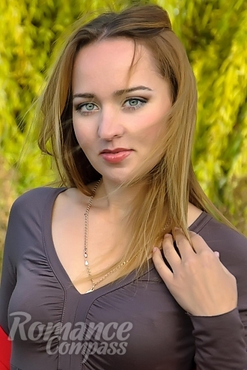 Ukrainian mail order bride Yuliya from Kharkov with blonde hair and grey eye color - image 1