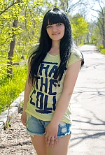 Ukrainian mail order bride Anna from Nikolaev with black hair and blue eye color - image 3
